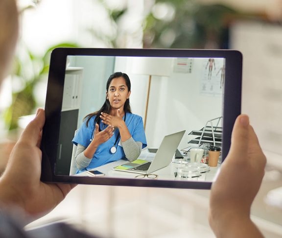 Patient video calling with a medical professional