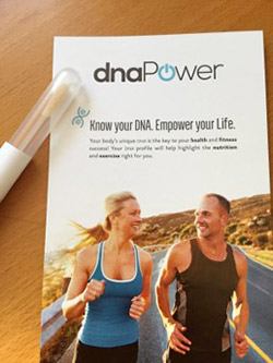 dnaPower brochure and swab