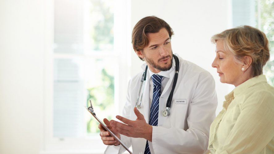 Doctor explaining results to patient