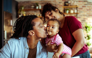 young african american family