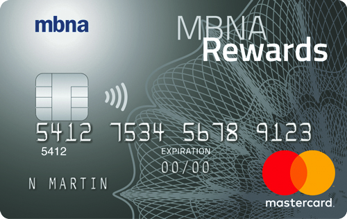 MBNA Rewards credit card