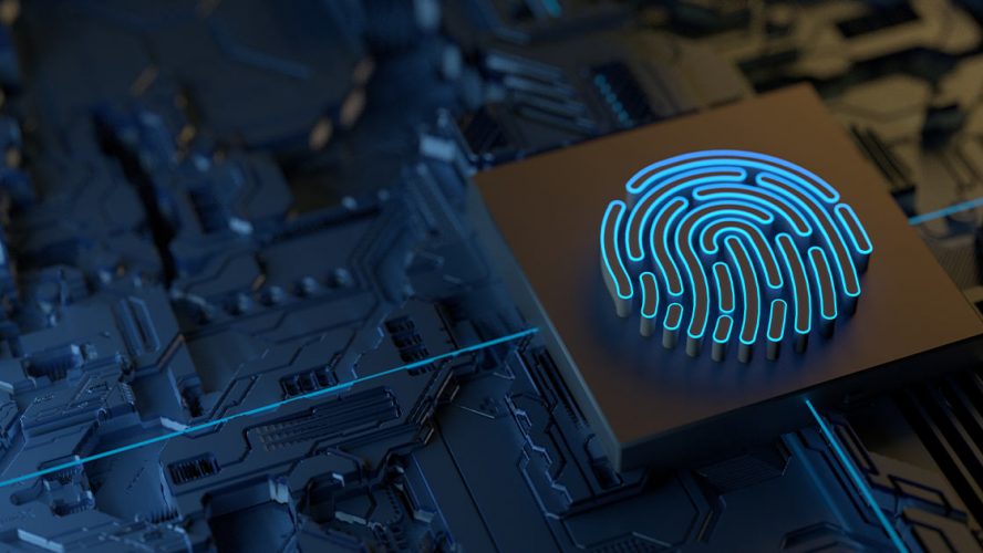 Digital fingerprint on electronics