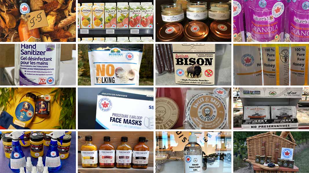 Collage of Ontario Made products