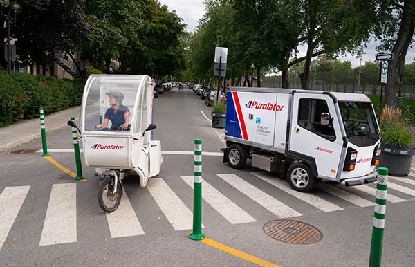 Purolator's zero-emission delivery vehicles
