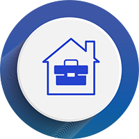 Icon depicting remote work