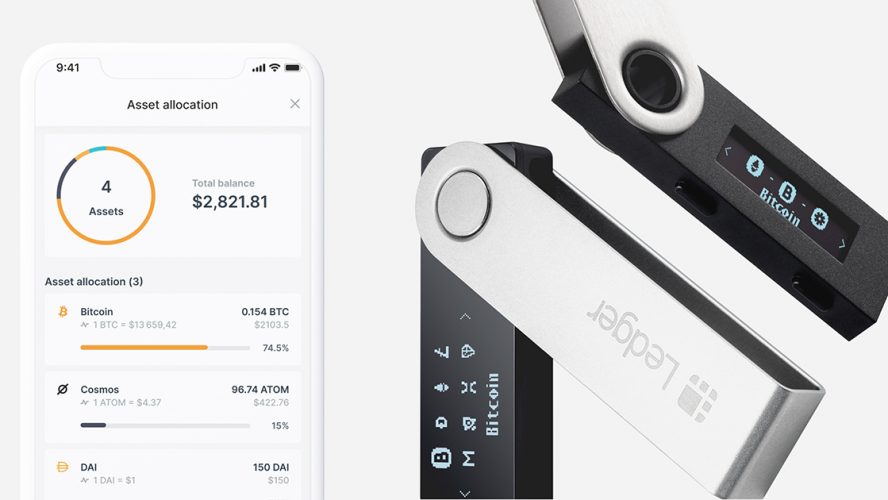 Cryptocurrency wallet by Ledger