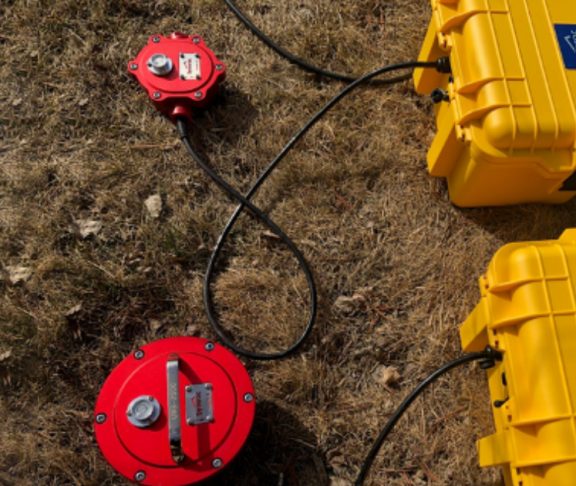Symroc’s seismicity sensors in the ground to monitor ground motions