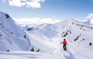 Skiing in Golden, BC