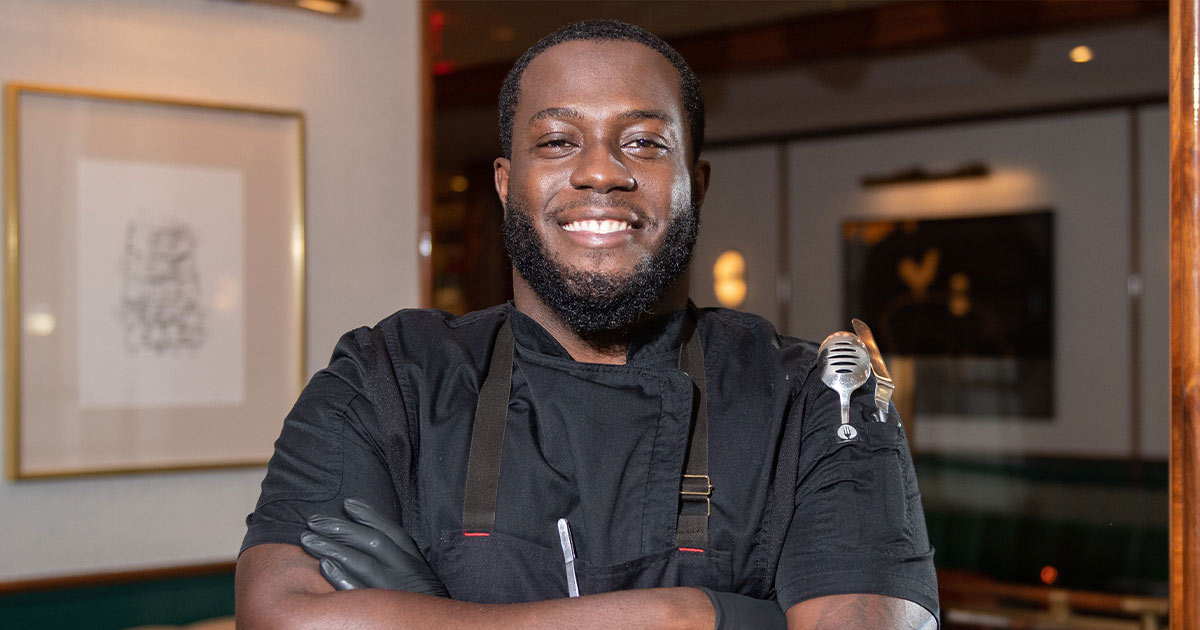 Chef Adrian Forte smiling