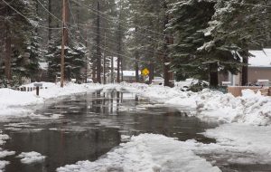winter streets flood