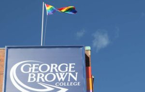 george brown college pride flag