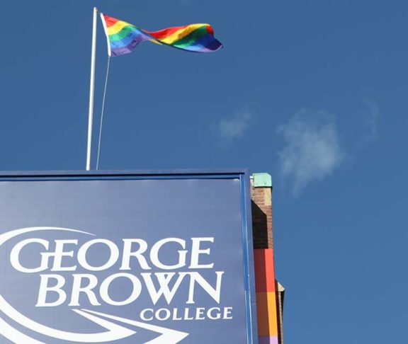 george brown college pride flag