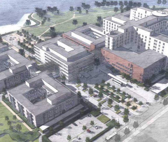 Nytt sykehus: Det nye sykehuset skal ligge på Brakerøya i Drammen.