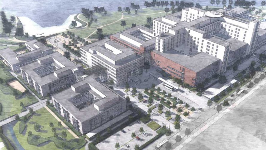 Nytt sykehus: Det nye sykehuset skal ligge på Brakerøya i Drammen.