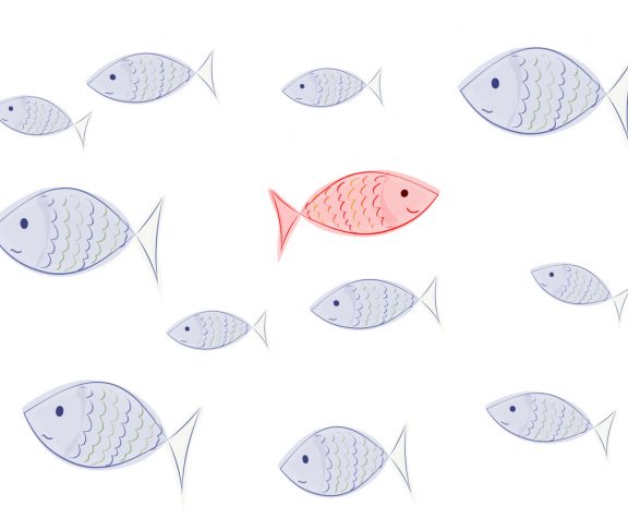 happy fish - symbol of individualism