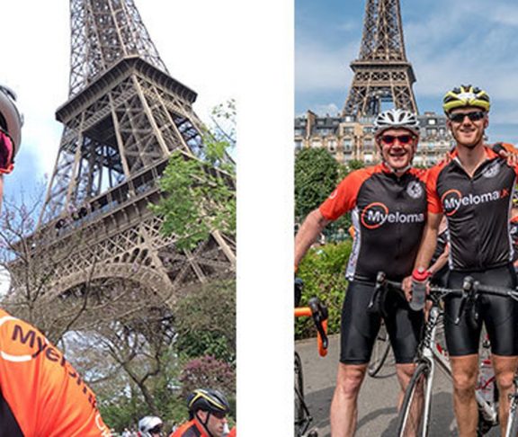 Robert cycling for myeloma charity
