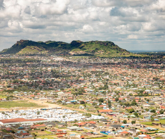 View of Juba, capital of South Sudan, taken from above.