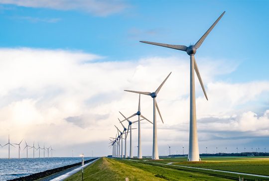 Windmolens voor schone energie