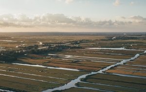 Luchtfoto Nederlands landschap