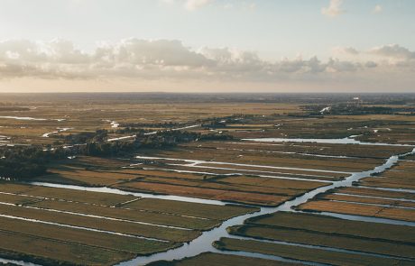 Luchtfoto Nederlands landschap